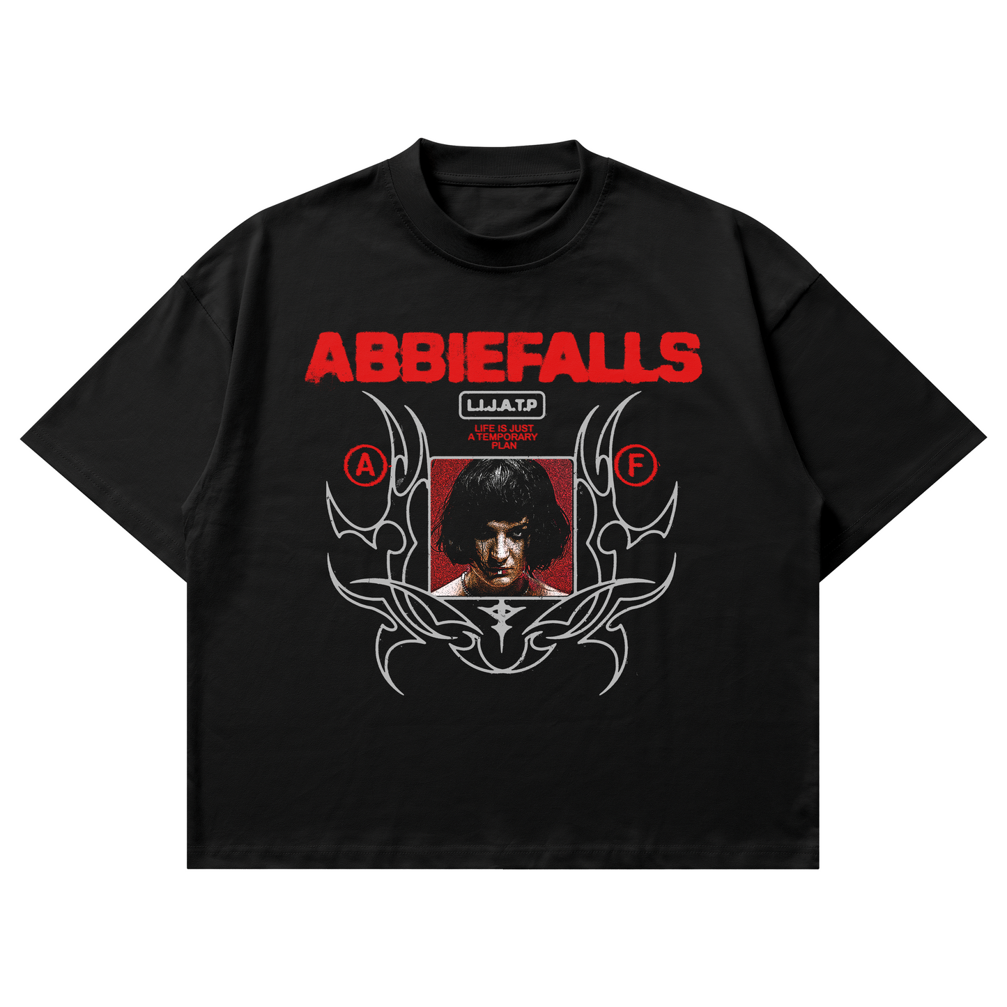 Black "LIJATP" T-Shirt