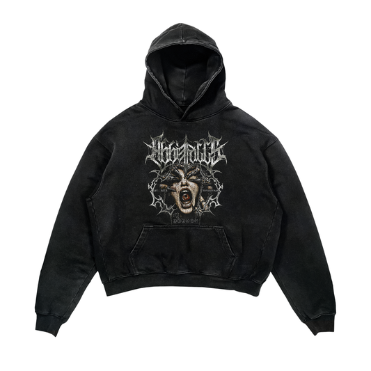Black "LIJATP" Medusa Hoodie
