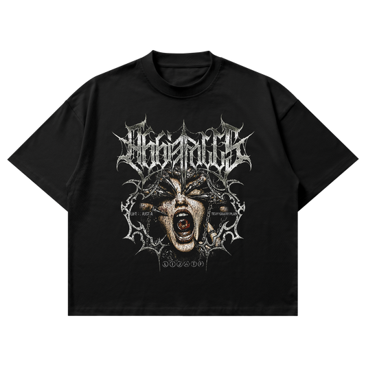 Black "LIJATP" Medusa T-Shirt