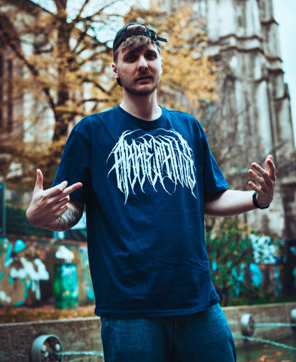 Oversize Dark Blue Logo T-Shirt